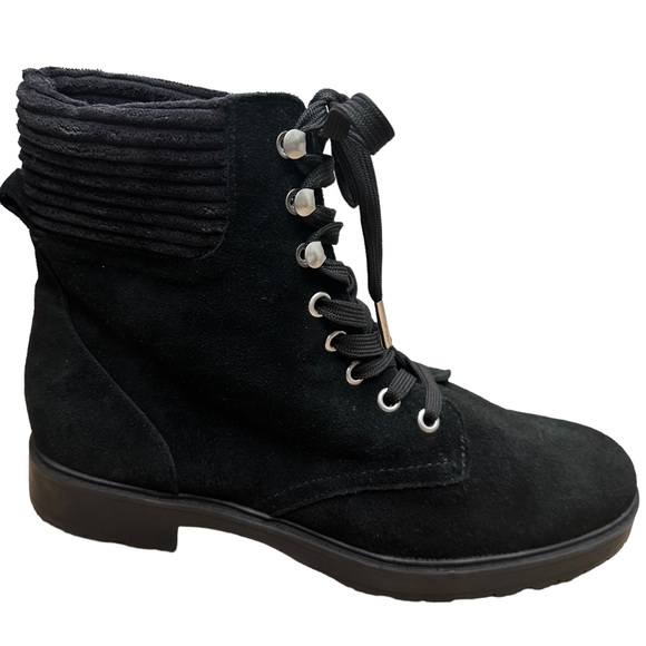 Splendid Sadie Lace up Lug sole boot in black Size 8.5 NWOB - Picture 4 of 6